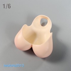 1:6 Pale Skin Normal Breast Bust Cover Model F 12” Female TBL PH Figure Body