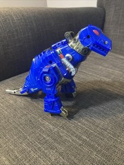 Transformers 1993 Original G2 Dinobot Blue GRIMLOCK -Broken Arm And Tail