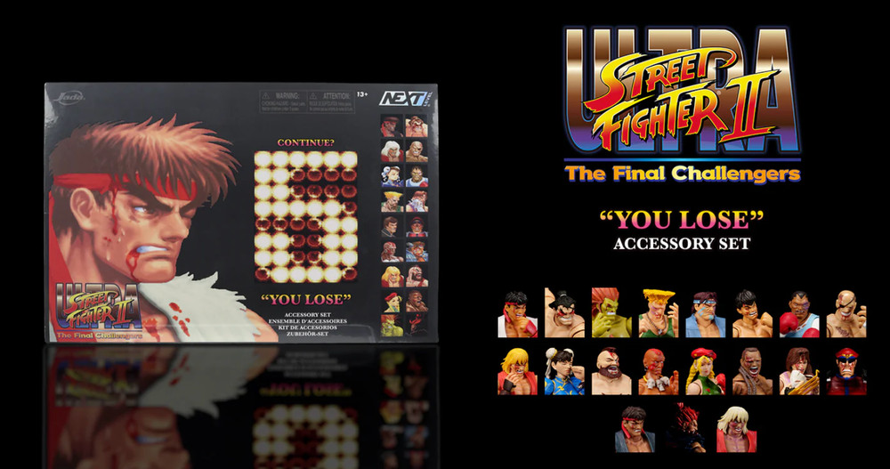 2026 SDCC EXCLUSIVE Street Fighter You Lose Accessory Set PRESALE Jada Toys
