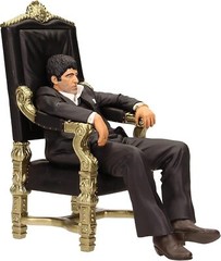 Movie Icons Scarface: Tony Montana Throne 7″ Figure – SD Toys Premium Figurine