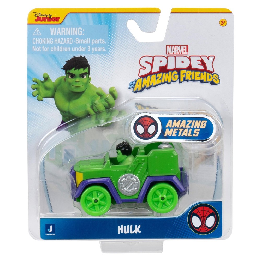 Spidey and His Super Friends SNF0309 Metal Vehicle Hulk, Toy from 3 Years