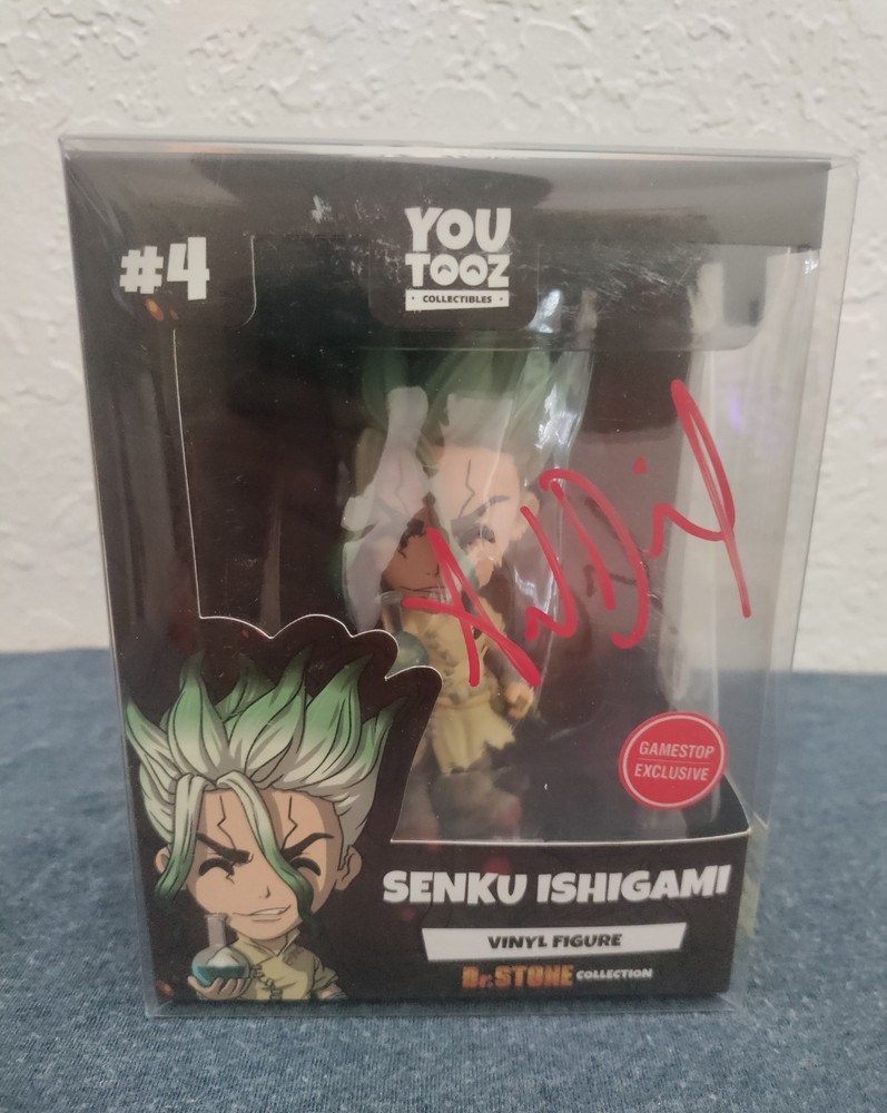 Youtooz Senku Ishigami Dr. Stone Vinyl Figurine #4 GameStop Exclusive Signed
