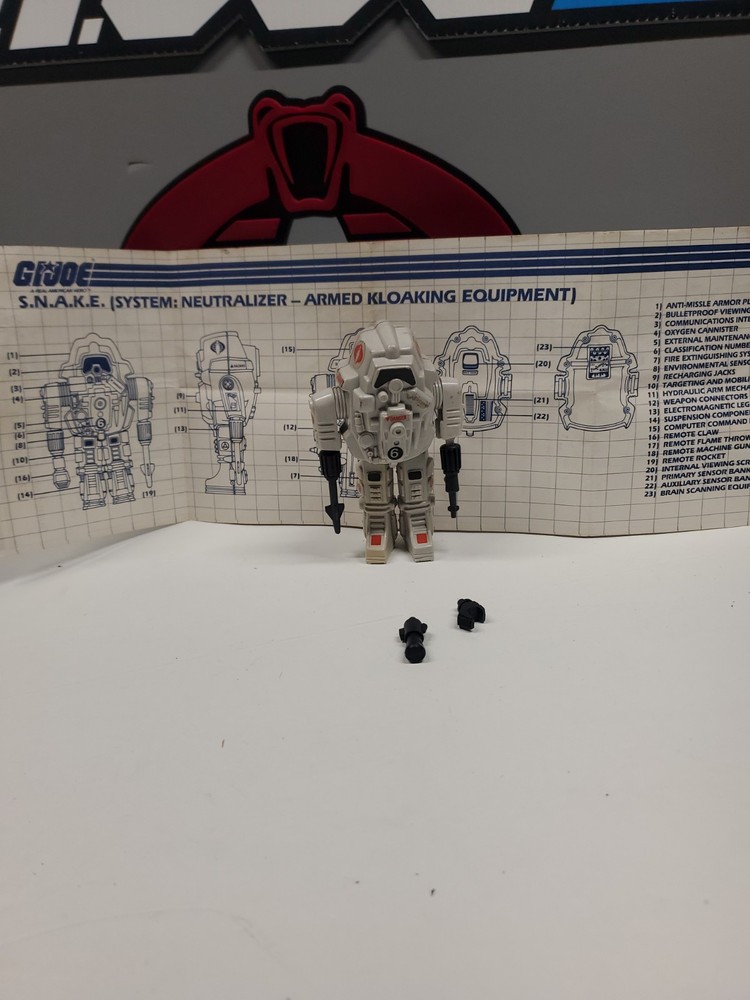 GI Joe COBRA SNAKE S.N.A.K.E. BATTLE ARMOR 1983 Hasbro 100% COMPLETE