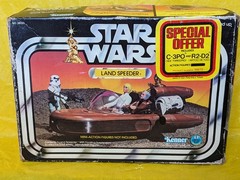 🟤🟡 Vintage Star Wars LANDSPEEDER w SPECIAL OFFER BOX Kenner 1978 🟡🟤