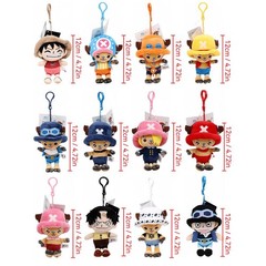 One Piece Chopper Plush Keychain Soft Stuffed Doll 14-30cm Kawaii Anime Toy!