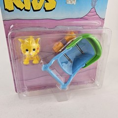 The Flintstone Kids Fang The Saber Toothed Tiger Baby & Carriage 1986 Coleco New