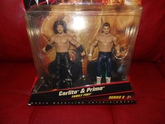 RARE WWE Family Fury Series 5 Carlito Primo Colon wrestling figures Puerto Rico
