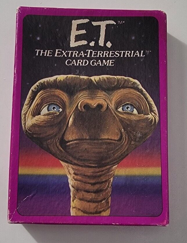 E.T. THE EXTRA-TERRESTRIAL Card Game Parker Brothers 1982 COMPLETE