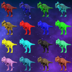 CARCHARODONTOSAURUS 72 COLORS TOP STATS 1605 CARCHA Ark Survival Ascended PVE