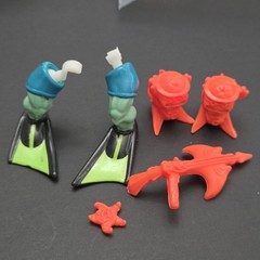 TMNT Teenage Mutant Ninja Turtles Ray Fillet Accessories playmates NO Figure VTG