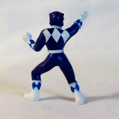 Vintage MM Power Rangers 5 piece set of 3″ Red Black Yellow Blue Pink 1994