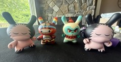 Lot Of 6 Tokidoki Figurines Cheetah, Sergeant + 6 Kidrobot Dunny bear Cactus