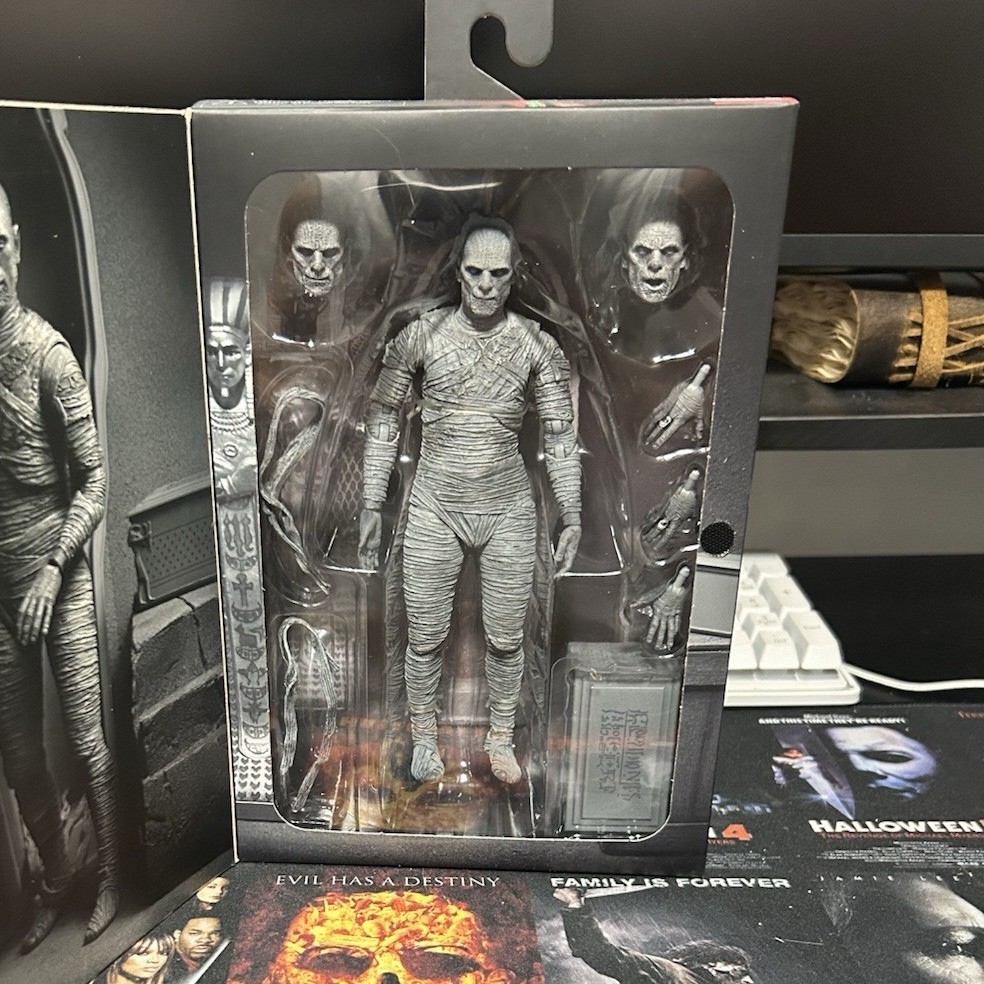 NECA Universal Monsters Ultimate Mummy (Karloff) Action Figure Gray w/ Hands