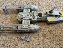 Star Wars Y-Wing Fighter 1983 ELECTRONICS WORK. Complete. Terminals Clean P61