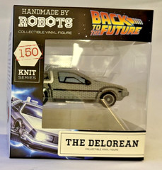 Back To The Future made By Robots BlackLight Marty McFly Dr Brown Delorean Set