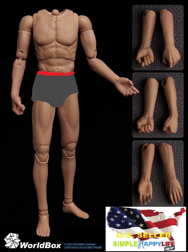 WorldBox 1/6 seamless forearm arm set AT020 S C for AT011 AT025 AT020 Body ❶USA❶
