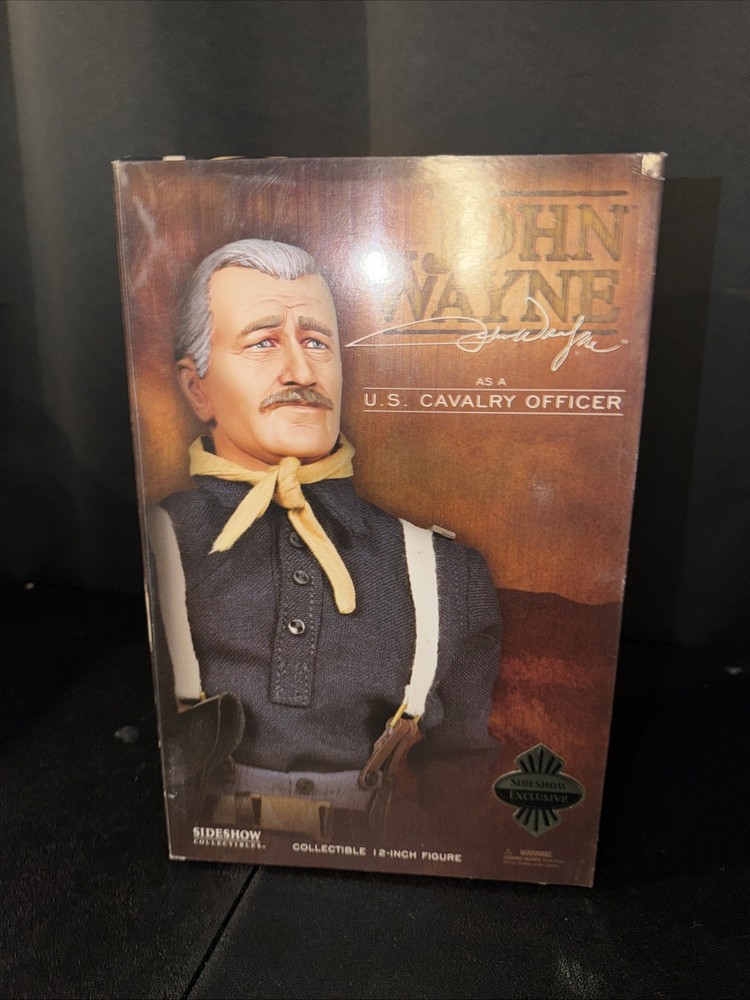 Sideshow John Wayne as U.S. Cavalry Officer 12” Figure Exclusive MIB