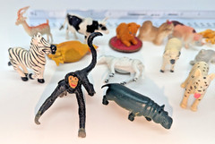 Mini Plastic Animal Figurine Figure Lot 19 PVC Vinyl Animal Toys Mixed Vintage