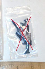 Storage Bags ( 2×3 ) lot of 100 for 3.75 Star Wars or GI Joe Figure Accessories