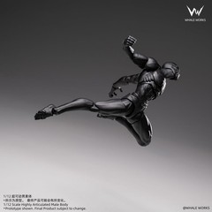Whale Works WW03E Male Body Ash Limited Black (Blue Eye) Spider-Man/Venom Base