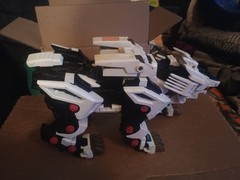 2002 Hasbro Tomy Zoids White Liger Zero Action Figure Robot Lion Tiger UNTESTED