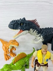 Jurassic World Dominion Figure Roar Atrociraptor Raptor Dinosaur Green Park Lot