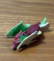 Vintage Mini Dinosaur Figures Hard Plastic Rubber Toys Lot Of 6 Clean.