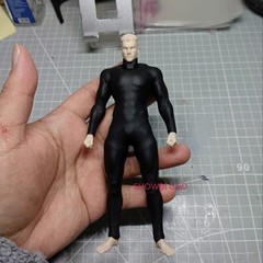 1/12 Male&Female Matte Black Bodysuit Tight Leotard Jumpsuit For 6”RomankeyCOWL