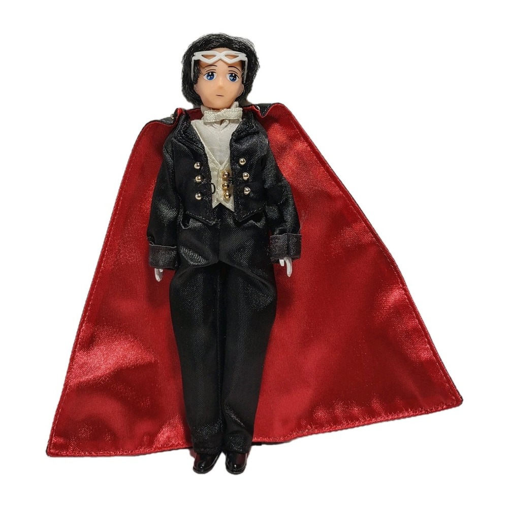 Sailor Moon Tuxedo Mask Doll 6″ Tux Cape Glasses Irwin 1997 Vintage Loose