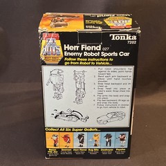 Super GoBots Herr Fiend Enemy Sports Car With Box & Styrofoam 1984 Tonka 7202