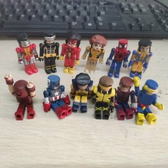 Lot 12 Marvel Minimates Spiderman Wolverine Captain Spider-woman Juggernaut