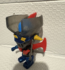 Mazinger Z Chibi Anime Robot Warrior Figure w/ Sword & Cape 4.5″ New Blue Red