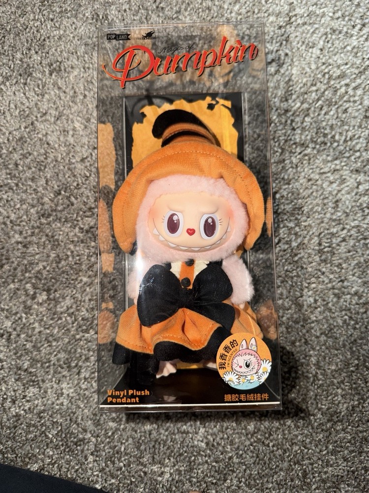 Pop Mart Labubu Mokoko Magic of Pumpkin (PopLand Exclusive)Halloween Pendant NEW