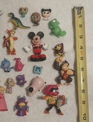 Vintage Mini Figures Assorted Characters Lot Of 25 PVC Vinyl Plastic 1980 1990s
