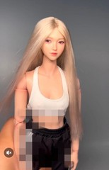 1/6 Artificial Hair Wig Cover Model For 12″ Female Action Figure Head Body Toys