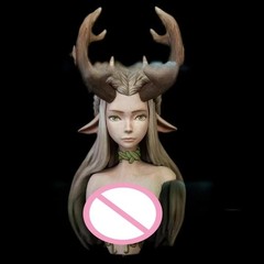 60mm Die-casting Resin Model Assembly Kit, GK， Half Body Portrait of Forest P…