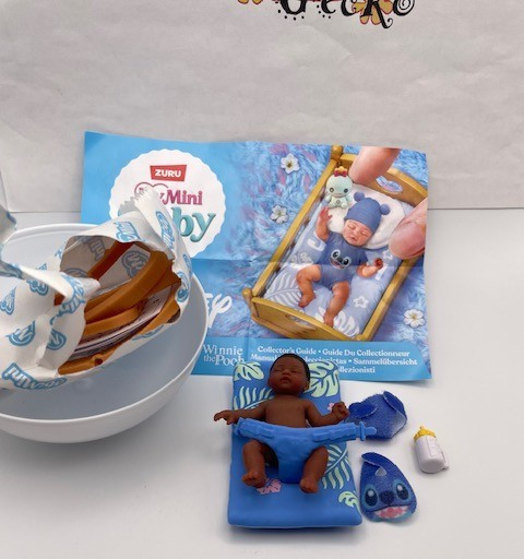 ZURU My Mini Baby Disney Stitch Bouncy/Pooh Crib/Moana Stroller – YOU PICK