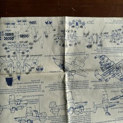 Vintage GI Joe Cobra ARAH Large Set Of Original Blueprints Canadian Released