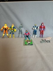 1990’S LOT OF 6 TOY BIZ MARVEL X-MEN ACTION FIGURES Iceman Banshee Sabretooth