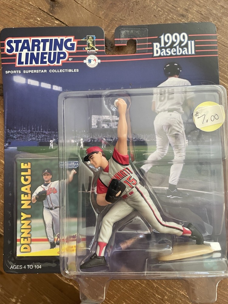 NEW DENNY NEAGLE FIGURE STARTING LINEUP 1999 BASEBALL HASBRO! R144