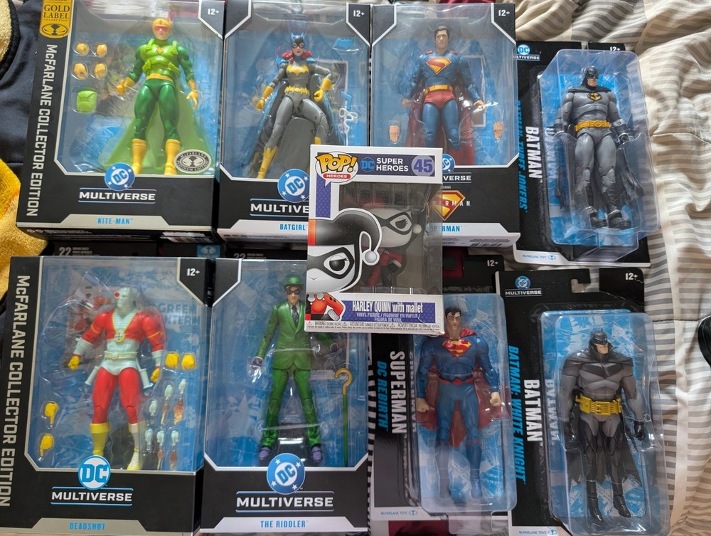 Mcfarlane Toys DC Lot Batman, Batgirl Superman & many more( 3 exclusives)
