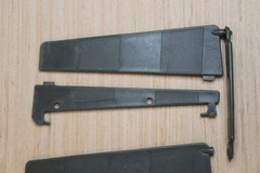 GI Joe Killer Whale PARTS Lot: Depth Charge Release Enginve Cover, Broken Vanes