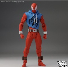 New Mess Toys Scarlet Hero Spider-Man Blue Suit 1/12 Action Figure in Stock Gift