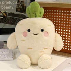 25/35cm Carrot Turnip Plush Toy Cute Vegetable Pillow Stuffed Plant Gift