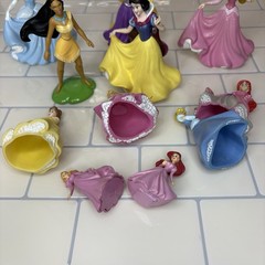 DISNEY Theme Park Store PRINCESS Play Set Cake Toppers LOT Of 11 Toy Figures