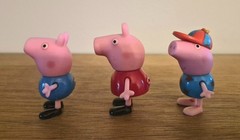 Official Peppa Pig 5 Figure Lot George Edmond Elephant Suzy Sheep ABD Ltd 2.5″