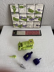 Vtg G1 Transformers Bonecrusher Devastator Complete w/ Instructions & Cardback