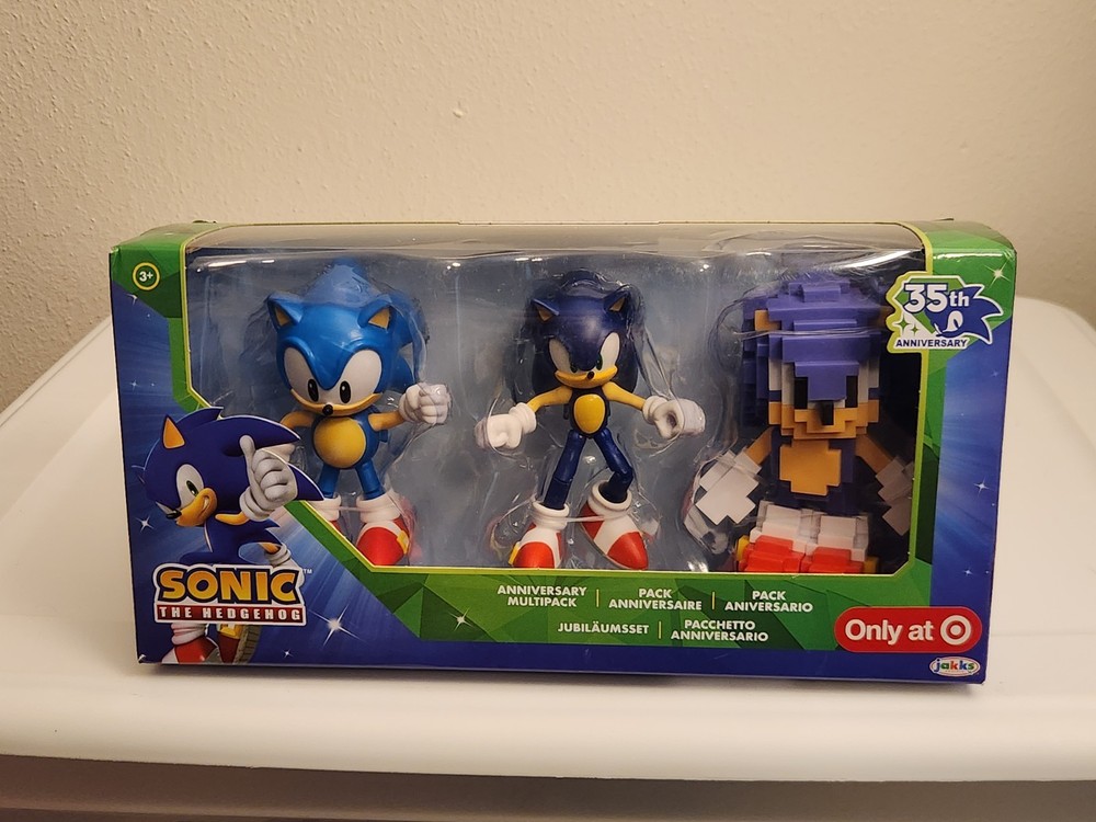 35th Anniversary Classic Sega Sonic 16-Bit Action Figure 3-Pack Target Exclusive