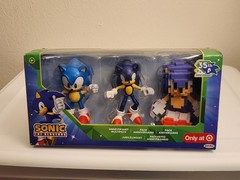 35th Anniversary Classic Sega Sonic 16-Bit Action Figure 3-Pack Target Exclusive