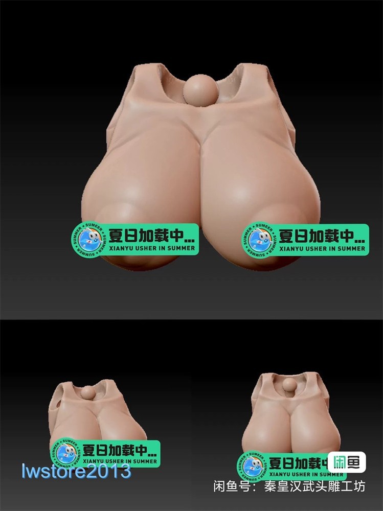 1/12 Large Breast Cover Bust Model For 6″ Female ARIA RIN Action Figure Body Toy